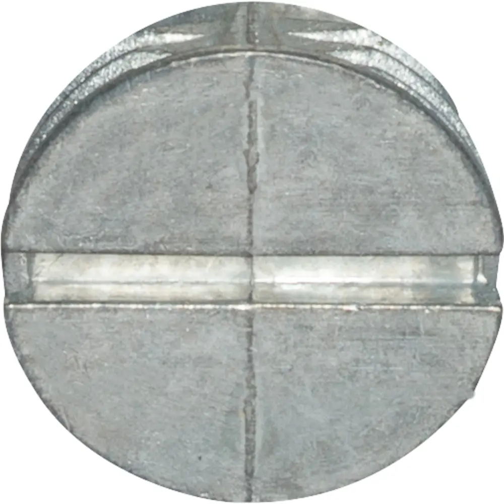 1/2" Closure Plug, Zinc, Gray
