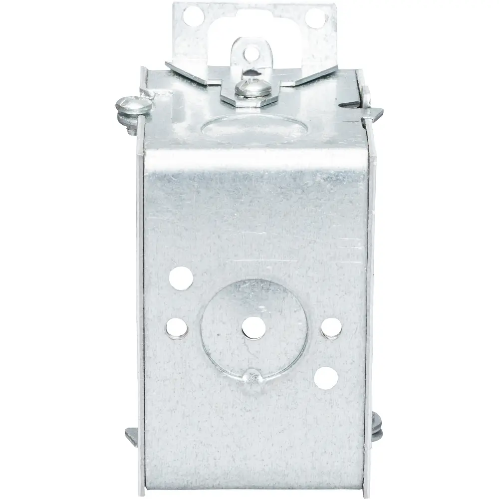 2-1/2" Gangable Switch Box, 1/2" F Set, (3) 1/2" KO, AC/MC Clamps, 12.5 Cu. In.