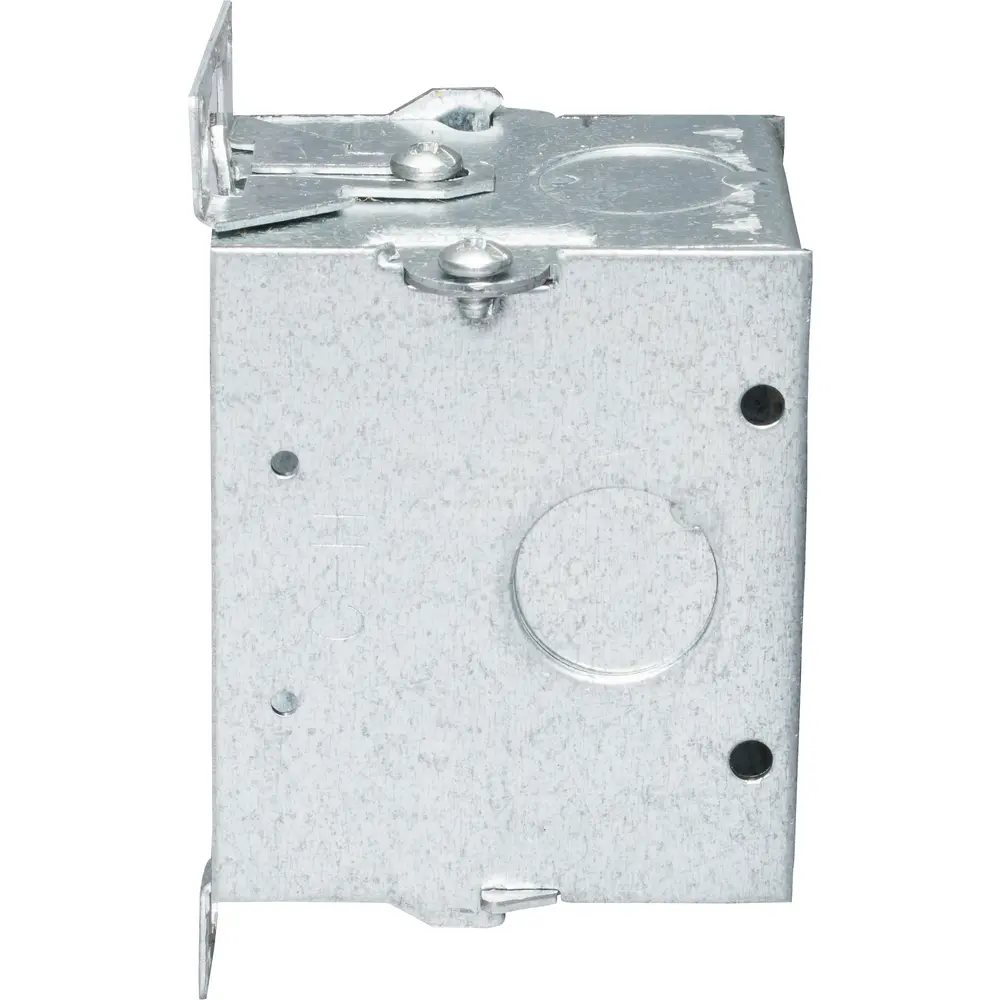 2-1/2" Gangable Switch Box, 1/2" F Set, (3) 1/2" KO, AC/MC Clamps, 12.5 Cu. In.