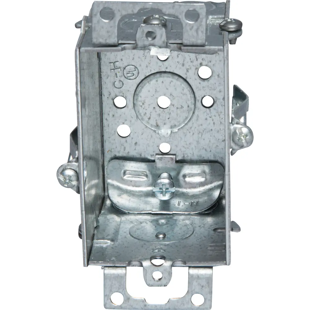 2-1/2" Gangable Switch Box, (2) Cable, (1) 1/2" KO, Hold-Tite, NM Clamps, Ears, 12.5 Cu. In.