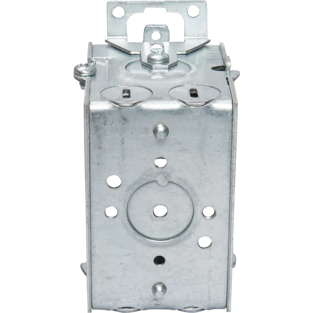 2-1/2" Gangable Switch Box, (2) Cable, (2) 1/2" KO, NM Clamps, Ears, 12.5 Cu. In.