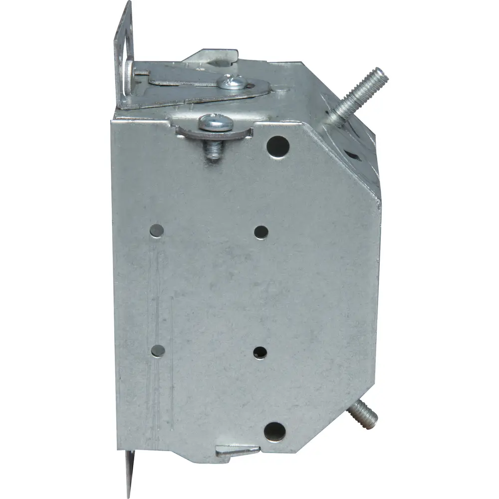 2-1/4" Gangable Switch Box, (2) Cable, (1) 1/2" KO, Beveled Corners, Ears, 10.5 Cu. In.
