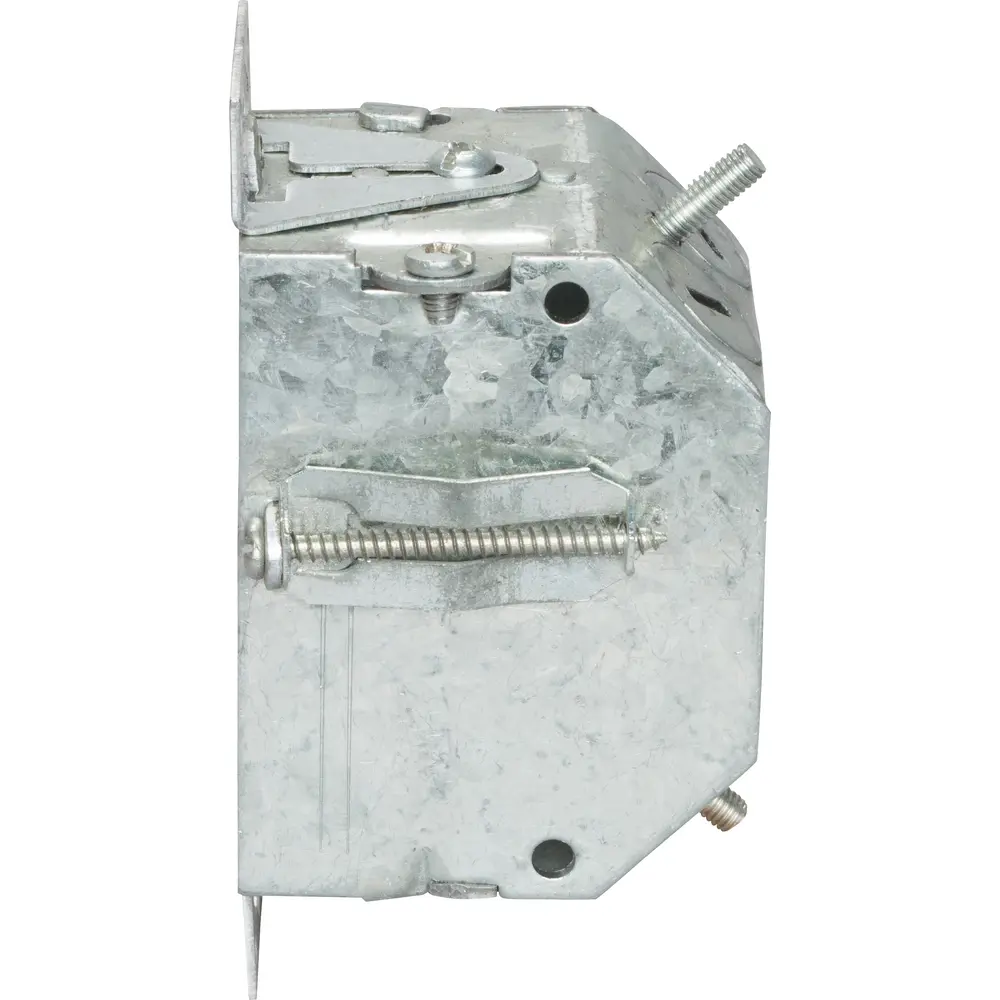 2-1/4" Gangable Switch Box, (2) Cable, (1) 1/2" KO, Hold-Tite, Beveled Corners, Ears, 10.5 Cu. In., Steel 3 2-1/4" Gangable Switch Box, (2) Cable, (1) 1/2" KO, Hold-Tite, Beveled Corners, Ears, 10.5 Cu. In., Steel