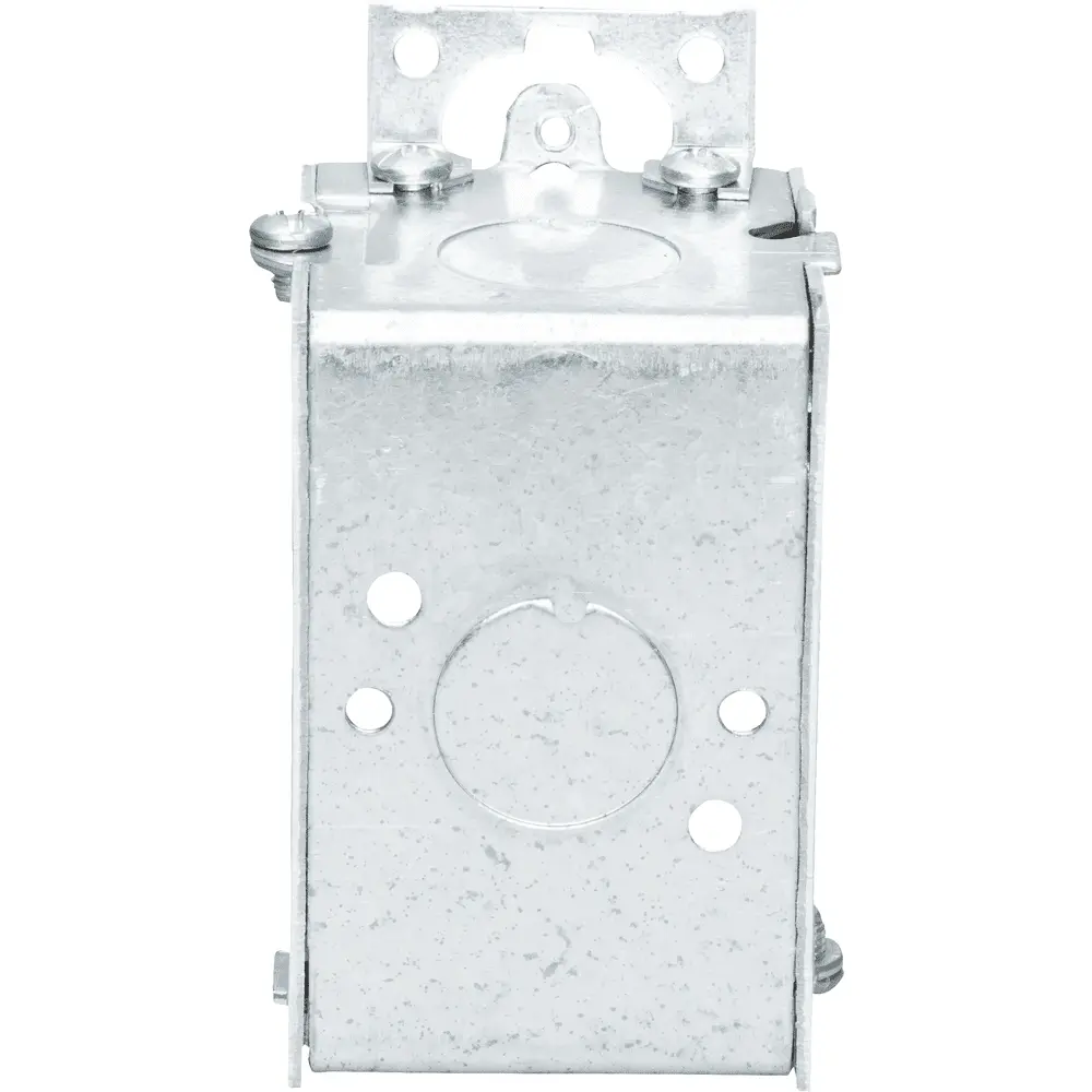 2" Gangable Switch Box, (4) 1/2" KO, Conduit, No Clamps, Ears, 10 Cu. In.