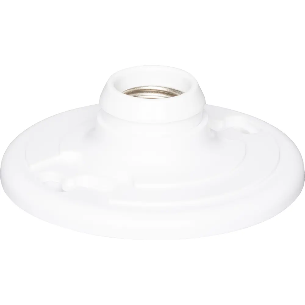 Keyless Incandescent Lamp Holder, Medium Base, White 2 Keyless Incandescent Lamp Holder, Medium Base, White