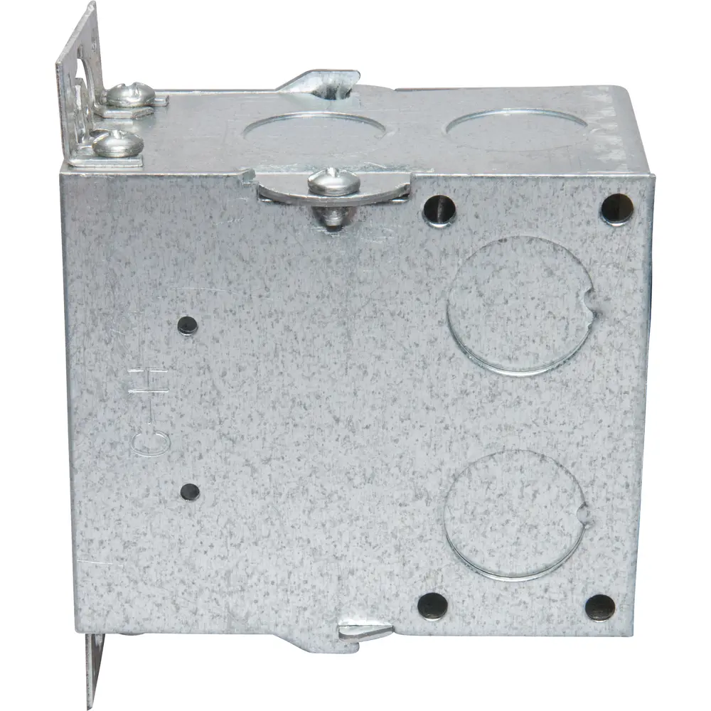 3-1/2" Gangable Switch Box, (5) 1/2" KO, Conduit, No Clamps, Ears, 18 Cu. In. 3 3-1/2" Gangable Switch Box, (5) 1/2" KO, Conduit, No Clamps, Ears, 18 Cu. In.