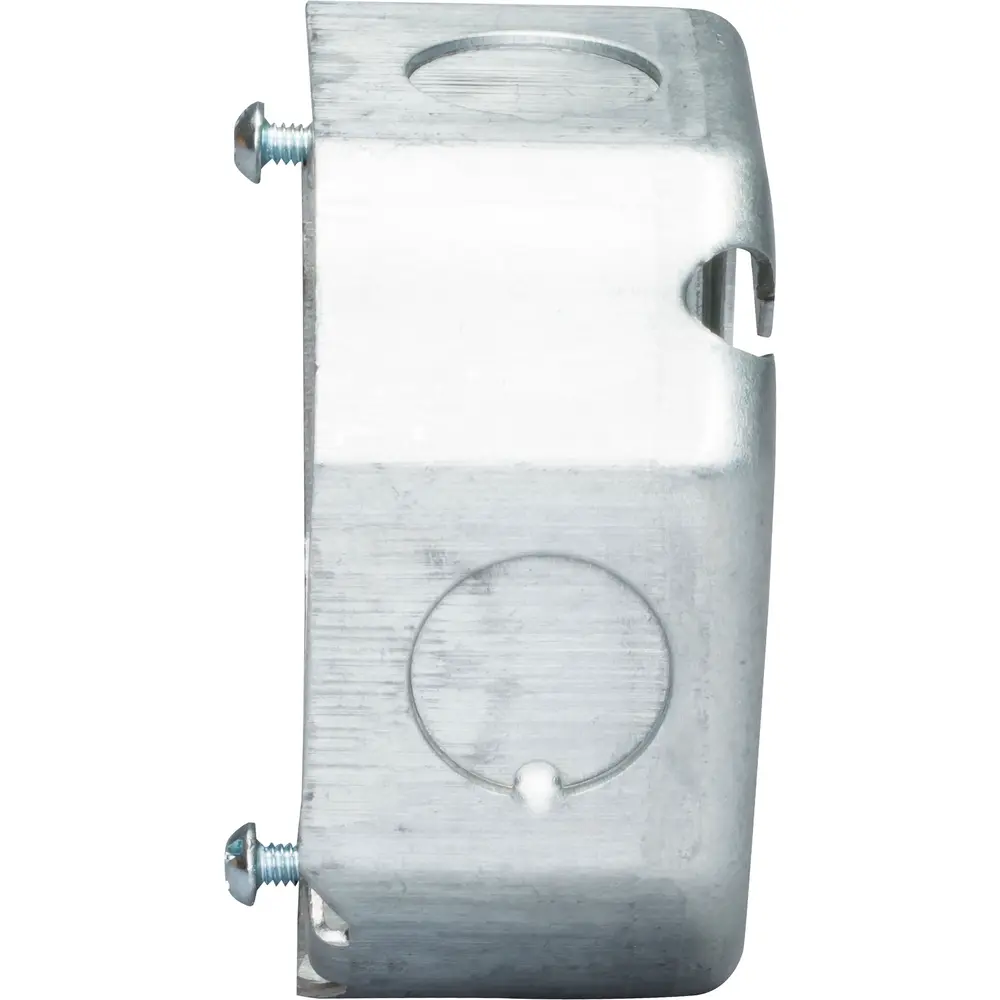 3-1/4" Octagon Outlet Box, Extension Ring, (4) 1/2" KO, 9 Cu. In., Steel