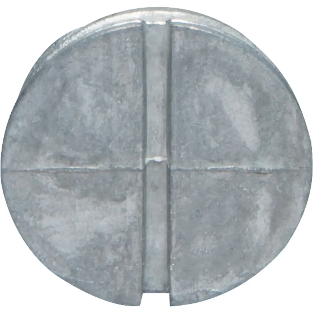 3/4" Closure Plug, Zinc, Gray