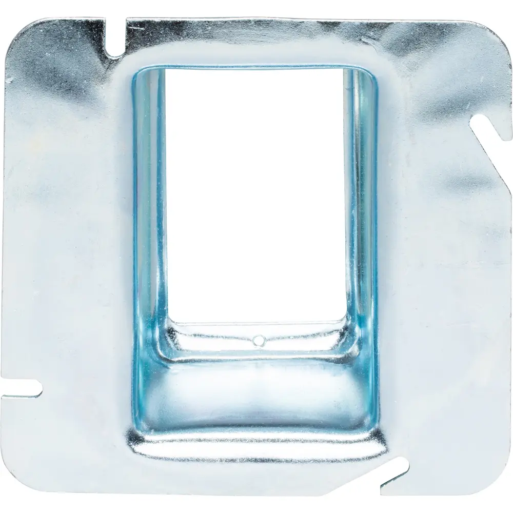 4-11/16" Square Cover, Single-Device, 2" Raised, 15 Cu. In., Steel 1 4-11/16" Square Cover, Single-Device, 2" Raised, 15 Cu. In., Steel