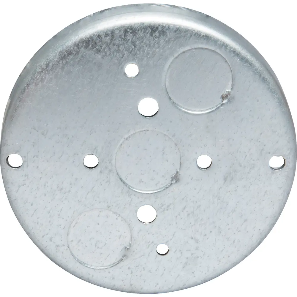 4" Ceiling Fan Box, 1/2" Deep, (3) 1/2" KO, 6 Cu. In.