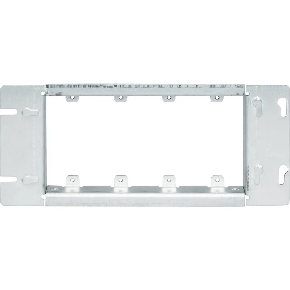 4-Gang Raised Surface Gang Box Cover, Steel, 18.3 Cu. In.