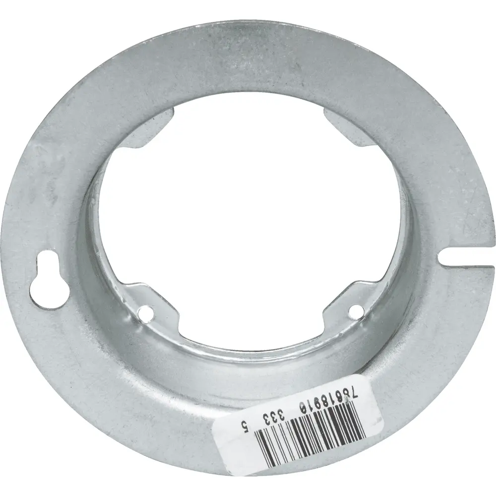 4" Octagon Box Cover, Raised 1", Open w/ Ears 2-3/4", Steel 1 4" Octagon Box Cover, Raised 1", Open w/ Ears 2-3/4", Steel