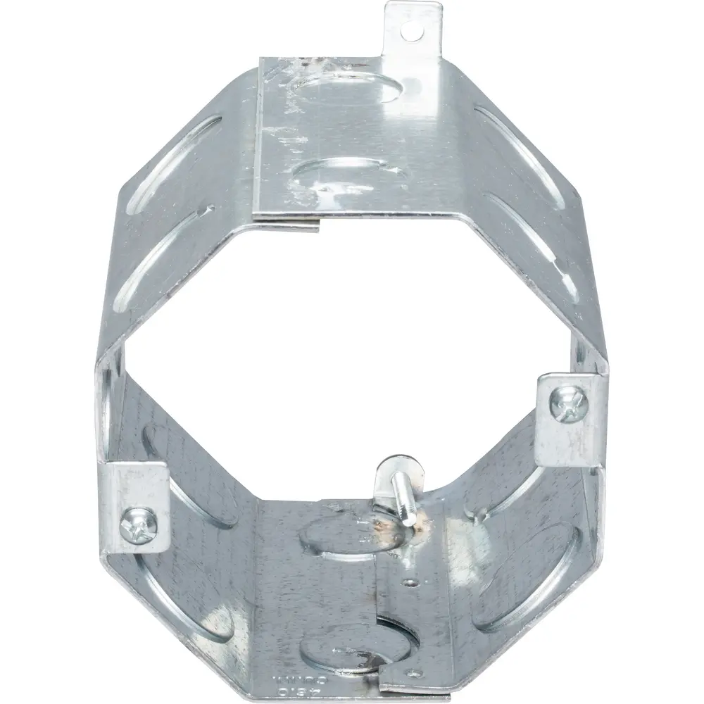4" Octagon Concrete Box, Steel, 47.0 Cu. In.