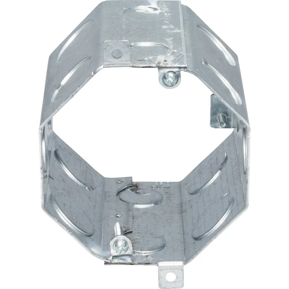 4" Octagon Concrete Box, Steel, 47.0 Cu. In.