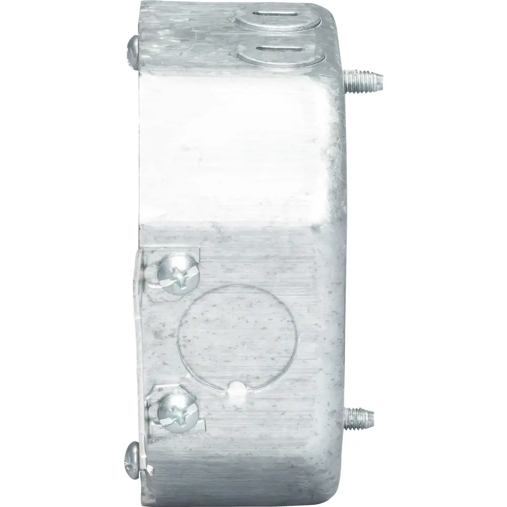 4" Octagon Outlet Box, 2 Screw Ears, NM Clamps, (4) Cable, (3) 1/2" KO, 15.5 Cu. In. 3 4" Octagon Outlet Box, 2 Screw Ears, NM Clamps, (4) Cable, (3) 1/2" KO, 15.5 Cu. In.