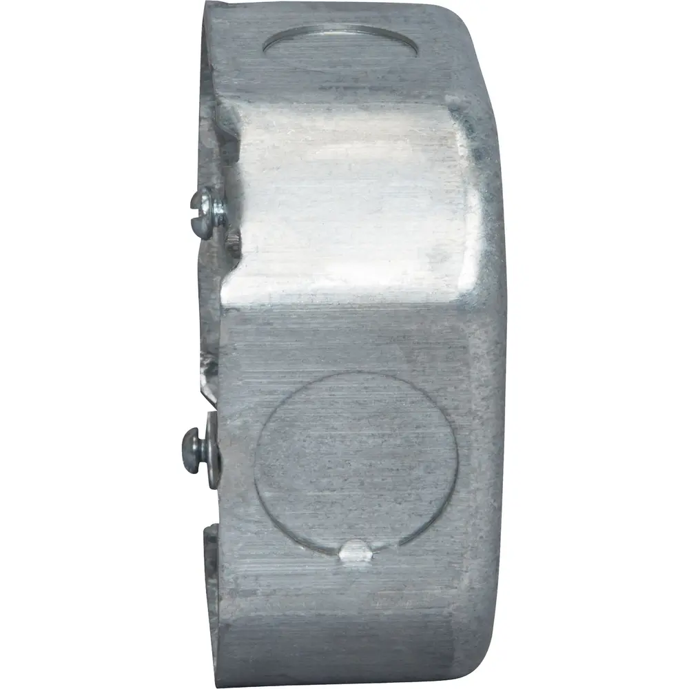 4" Octagon Outlet Box, Extension Ring, (2) 1/2", (2) 3/4" KO, 15.5 Cu. In.