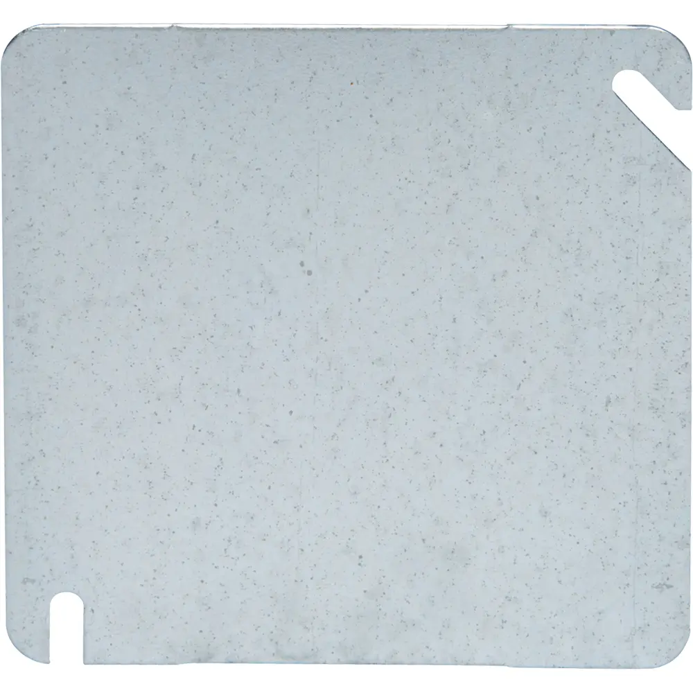 4" Square Cover, Flat Blank, Steel