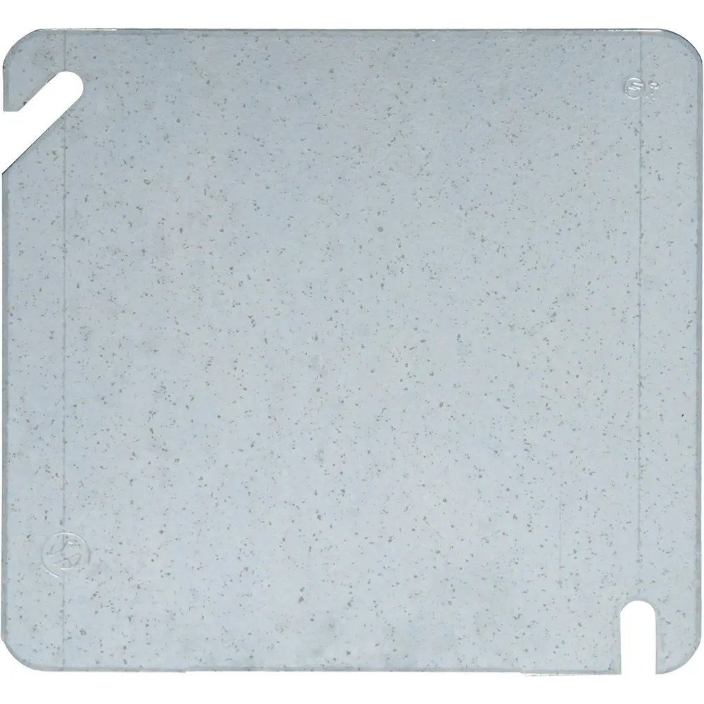 4" Square Cover, Flat Blank, Steel