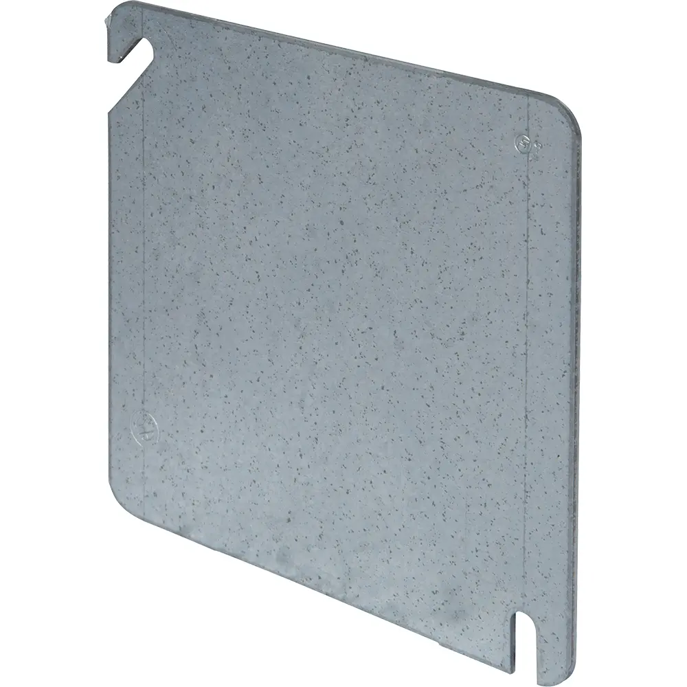 4" Square Cover, Flat Blank, Steel