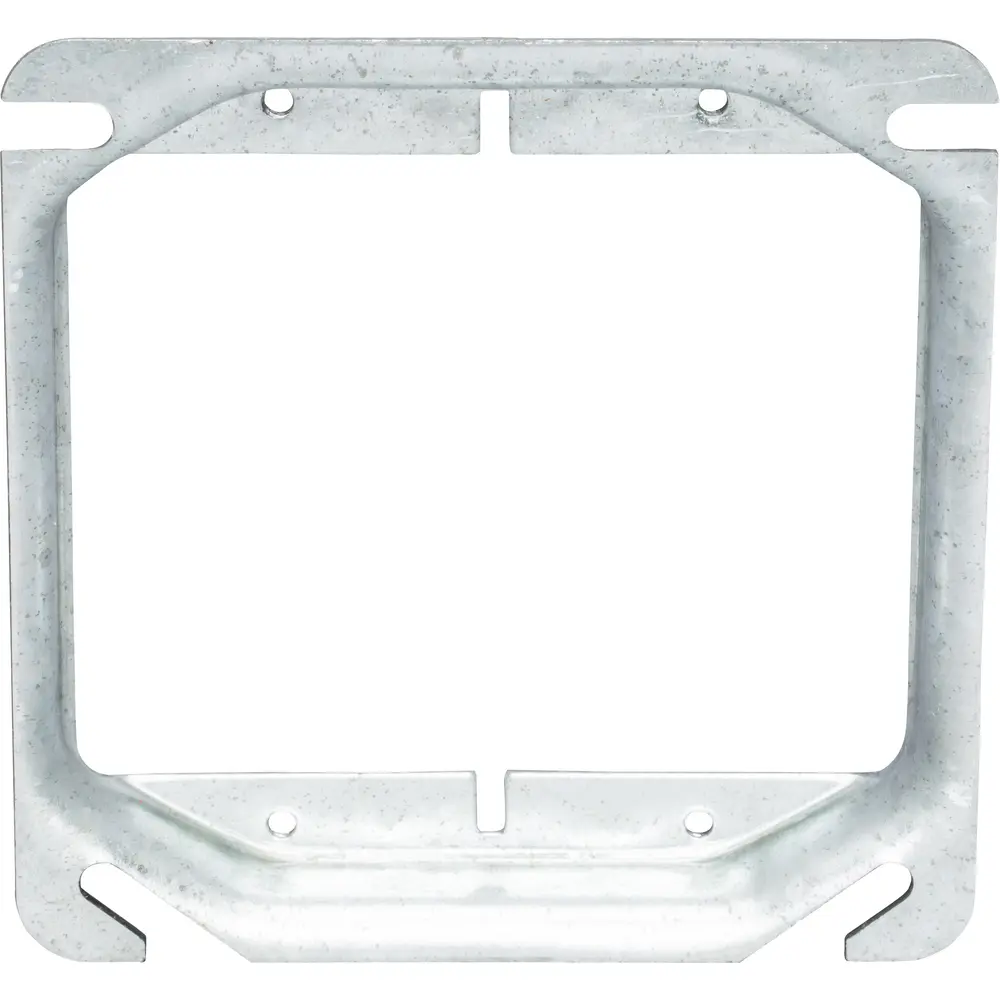 4" Square Mud Ring, 5/8" Raised, 8 Cu. In., Steel 1 4" Square Mud Ring, 5/8" Raised, 8 Cu. In., Steel