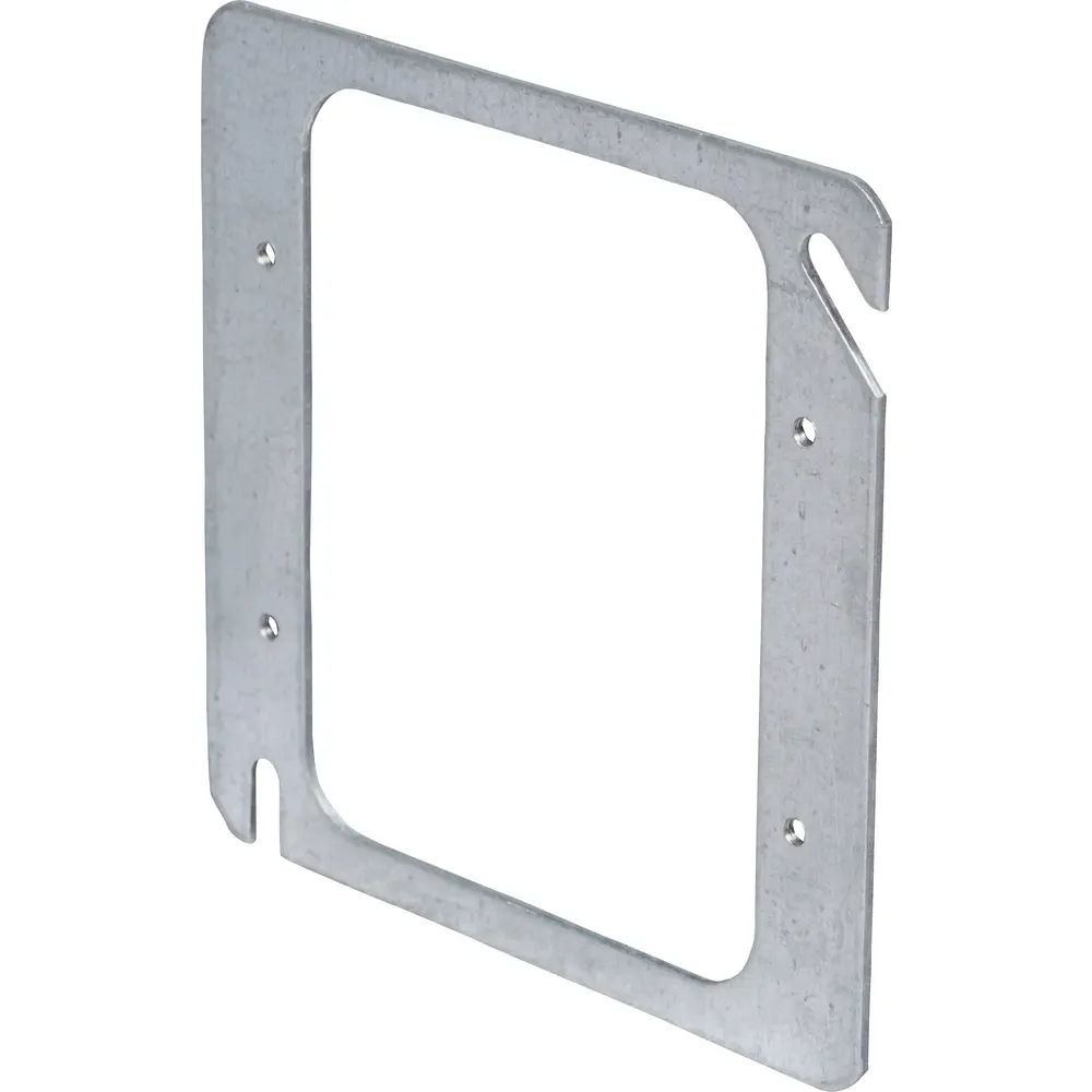 4" Square Mud Ring, Flat, 2-Device, Steel 3 4" Square Mud Ring, Flat, 2-Device, Steel