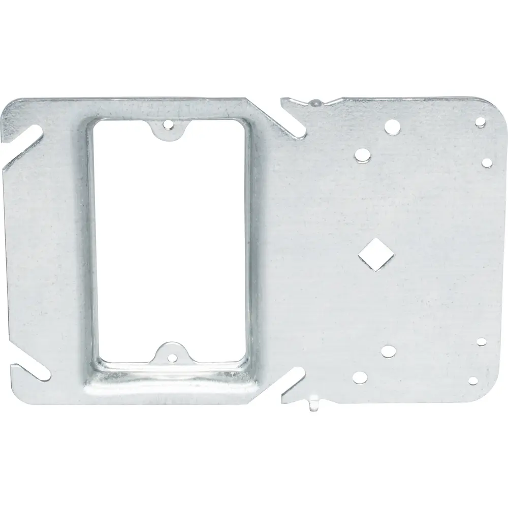 4" Uni-Mount Cover, 1/2" Raised, Single-Gang, 3.8 Cu. In., Steel