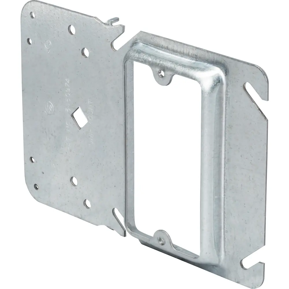 4" Uni-Mount Cover, 1/2" Raised, Single-Gang, 3.8 Cu. In., Steel
