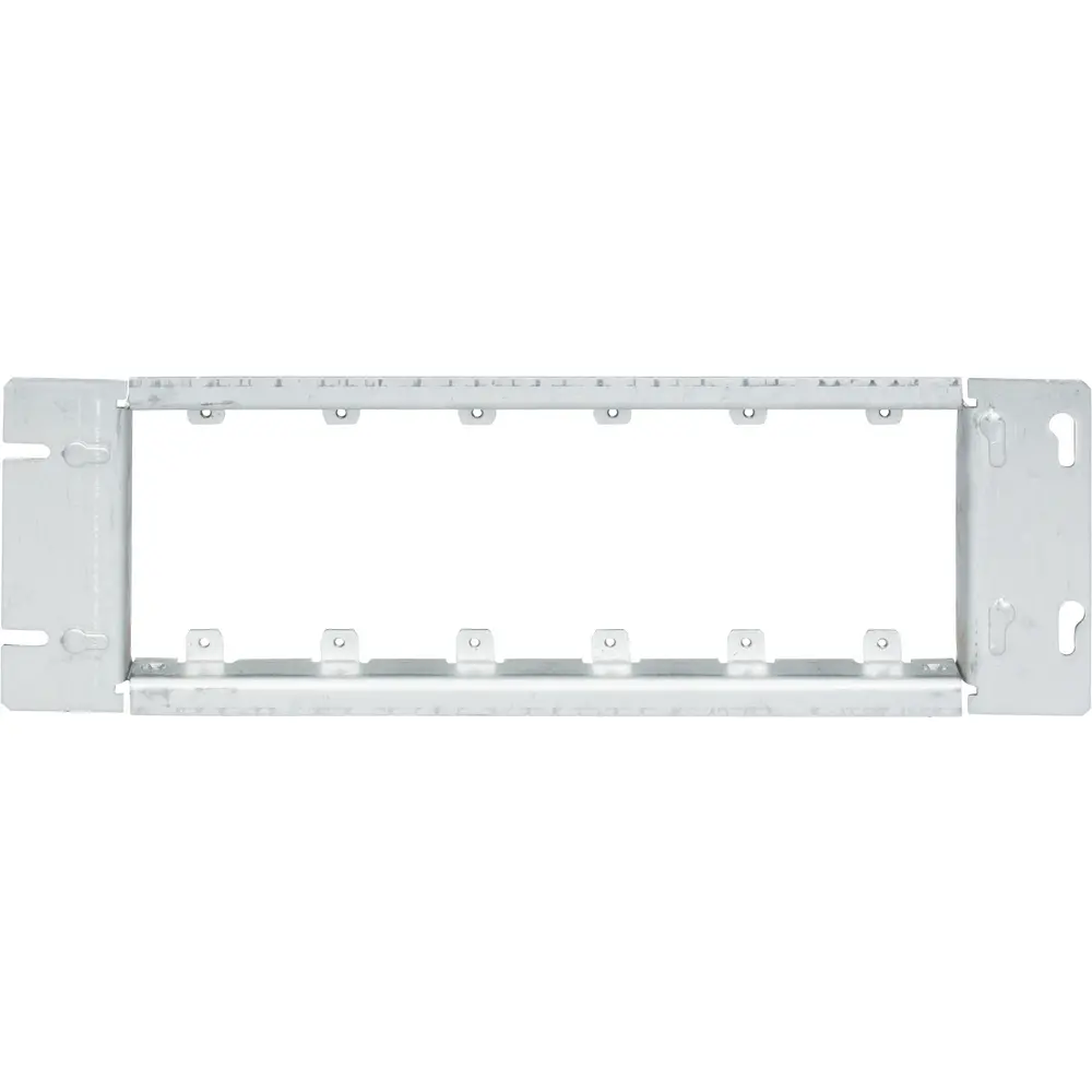 6-Gang Raised Surface Gang Box Cover, Steel, 28.3 Cu. In.