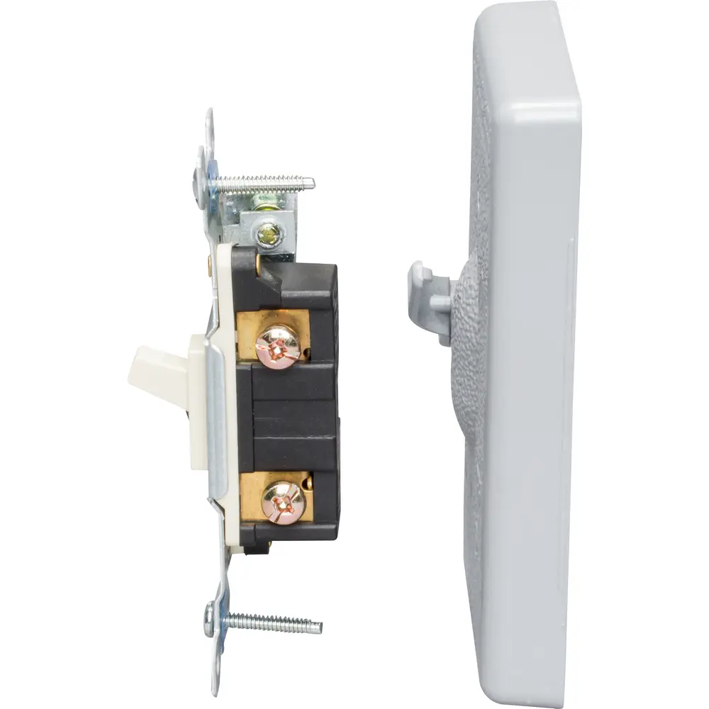 Single-Gang Weatherproof Toggle Switch Cover w/ 15 A 125 VAC Toggle Switch, Single-Pole, Aluminum, Gray 3 Single-Gang Weatherproof Toggle Switch Cover w/ 15 A 125 VAC Toggle Switch, Single-Pole, Aluminum, Gray