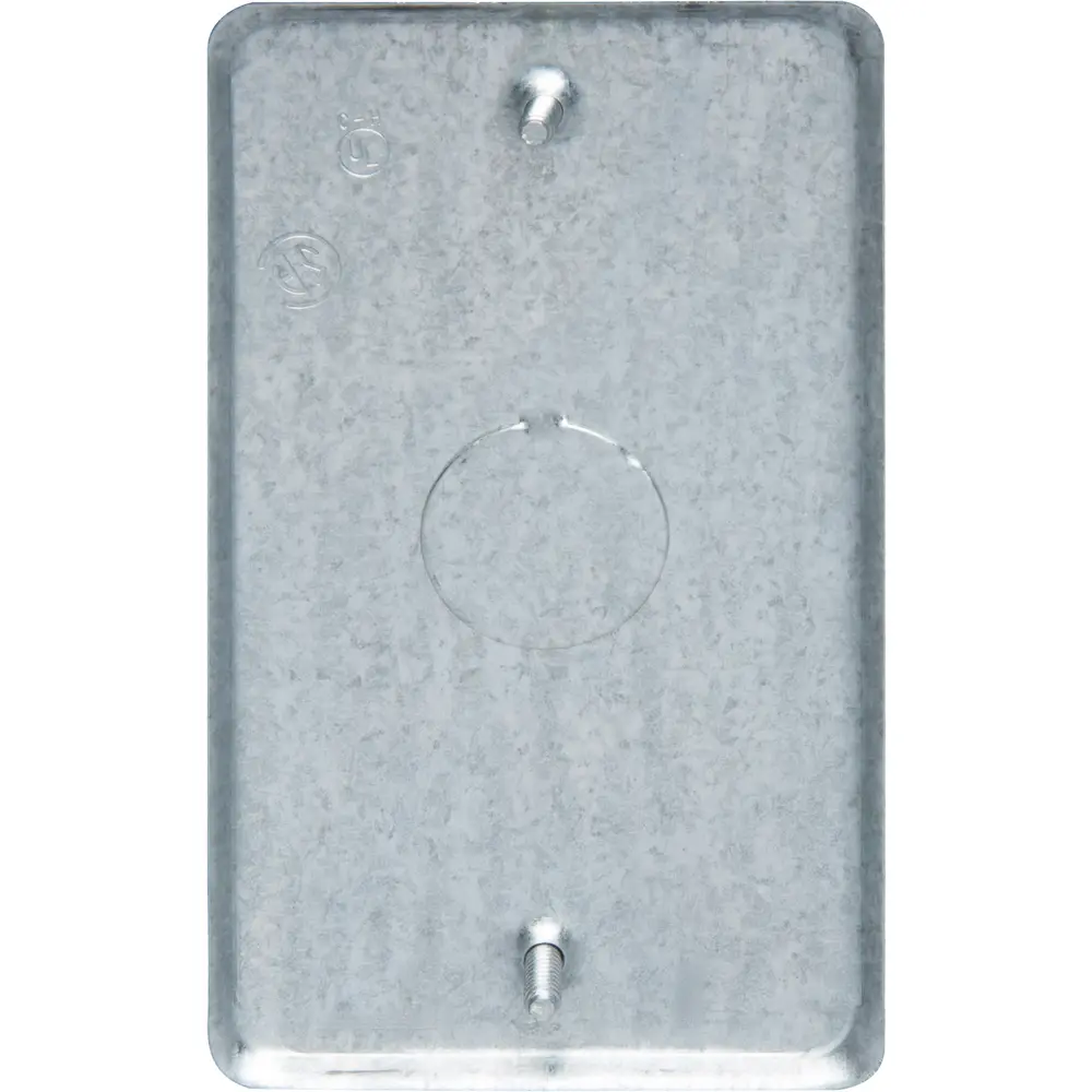 Utility Box Cover, (1)1/2" KO, Steel 1 Utility Box Cover, (1)1/2" KO, Steel