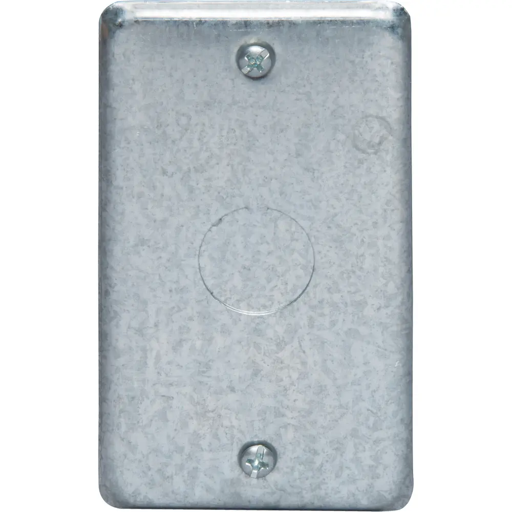 Utility Box Cover, (1)1/2" KO, Steel 2 Utility Box Cover, (1)1/2" KO, Steel
