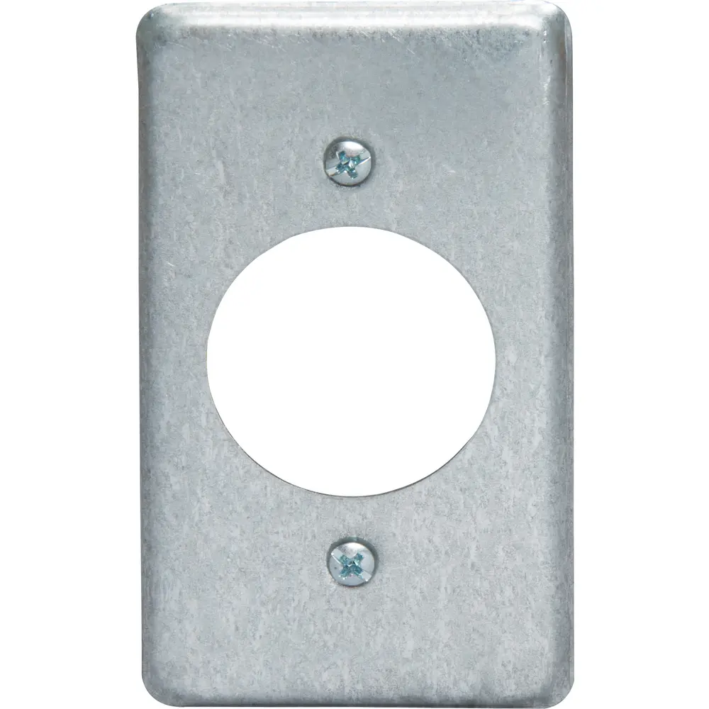 Utility Box Cover, 20-30A Twist-Lock Receptacle, 1-19/32" Diameter, Steel 2 Utility Box Cover, 20-30A Twist-Lock Receptacle, 1-19/32" Diameter, Steel