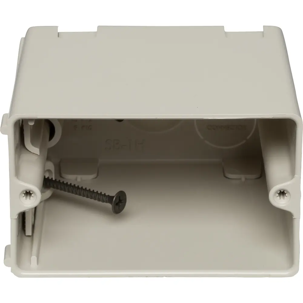 Single-Gang Adjustable Electrical Box, Beige