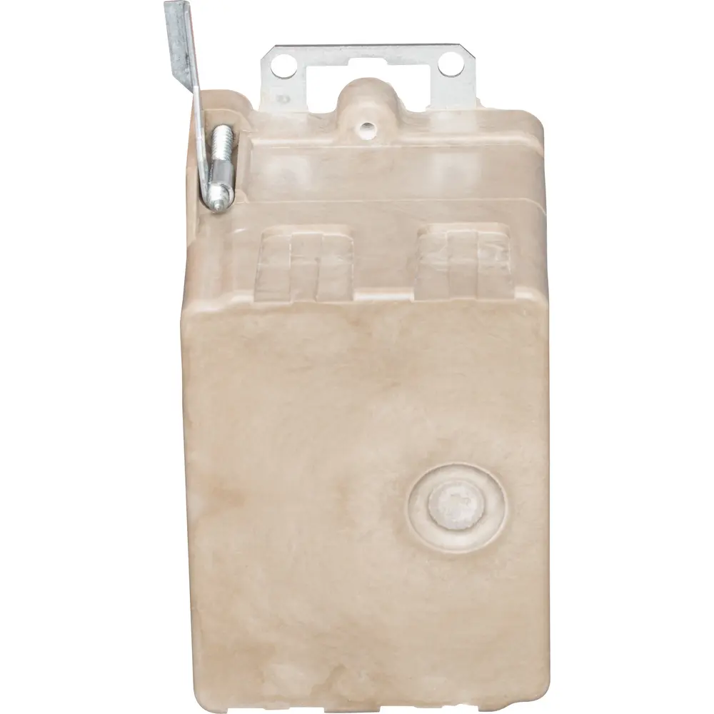 Single-Gang Electrical Box Metal Wing Bracket/Nonmetal Ear, 16 Cu. In., Off White