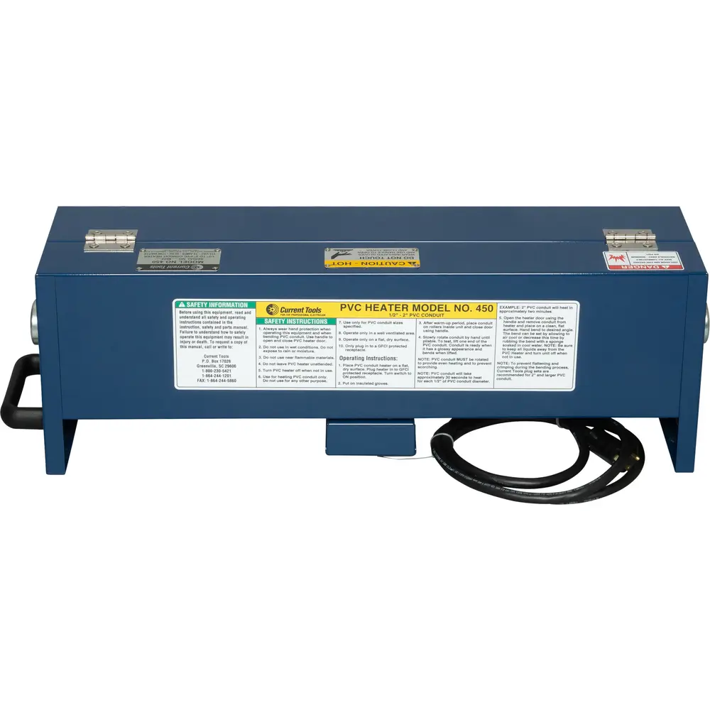 Electric Heater for 1/2" - 2" PVC Conduit