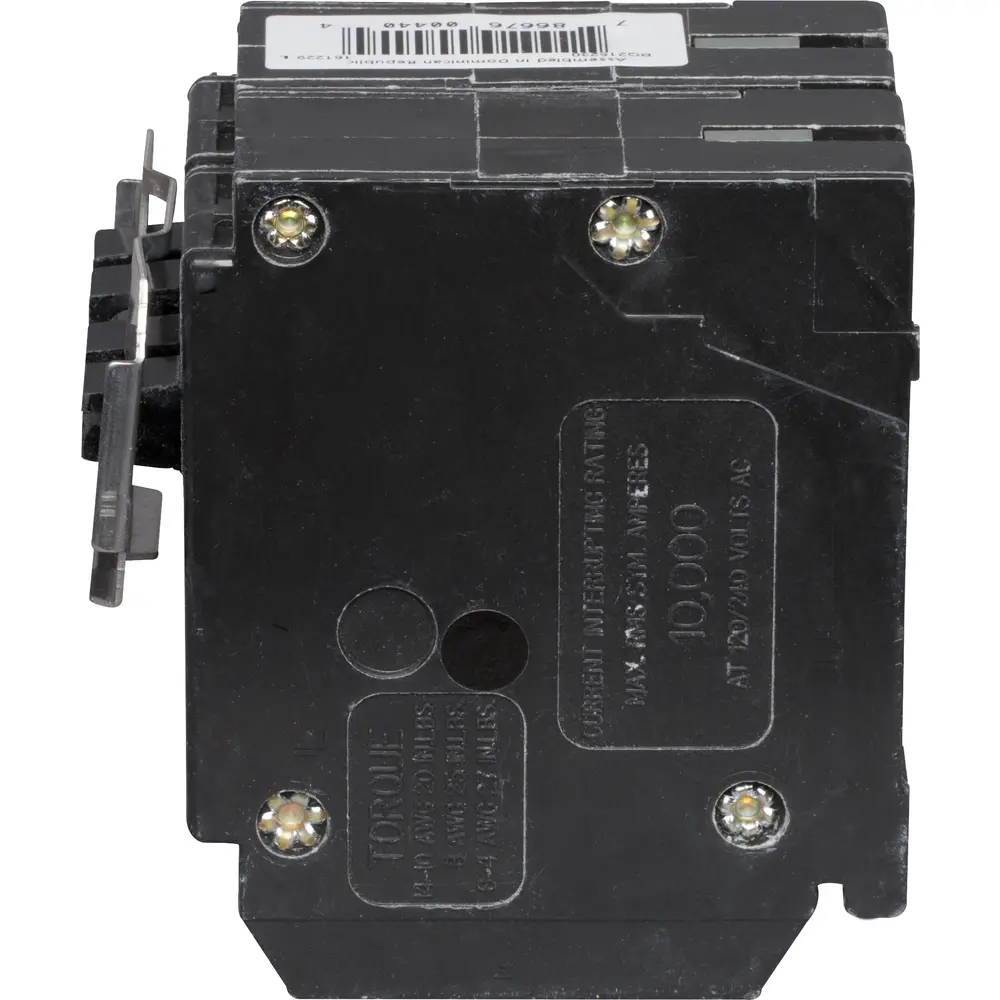 (1) 2P 15A, (1) 2P 30A, 120/240 VAC BQ Tandem Plug-In Circuit Breaker 3 (1) 2P 15A, (1) 2P 30A, 120/240 VAC BQ Tandem Plug-In Circuit Breaker