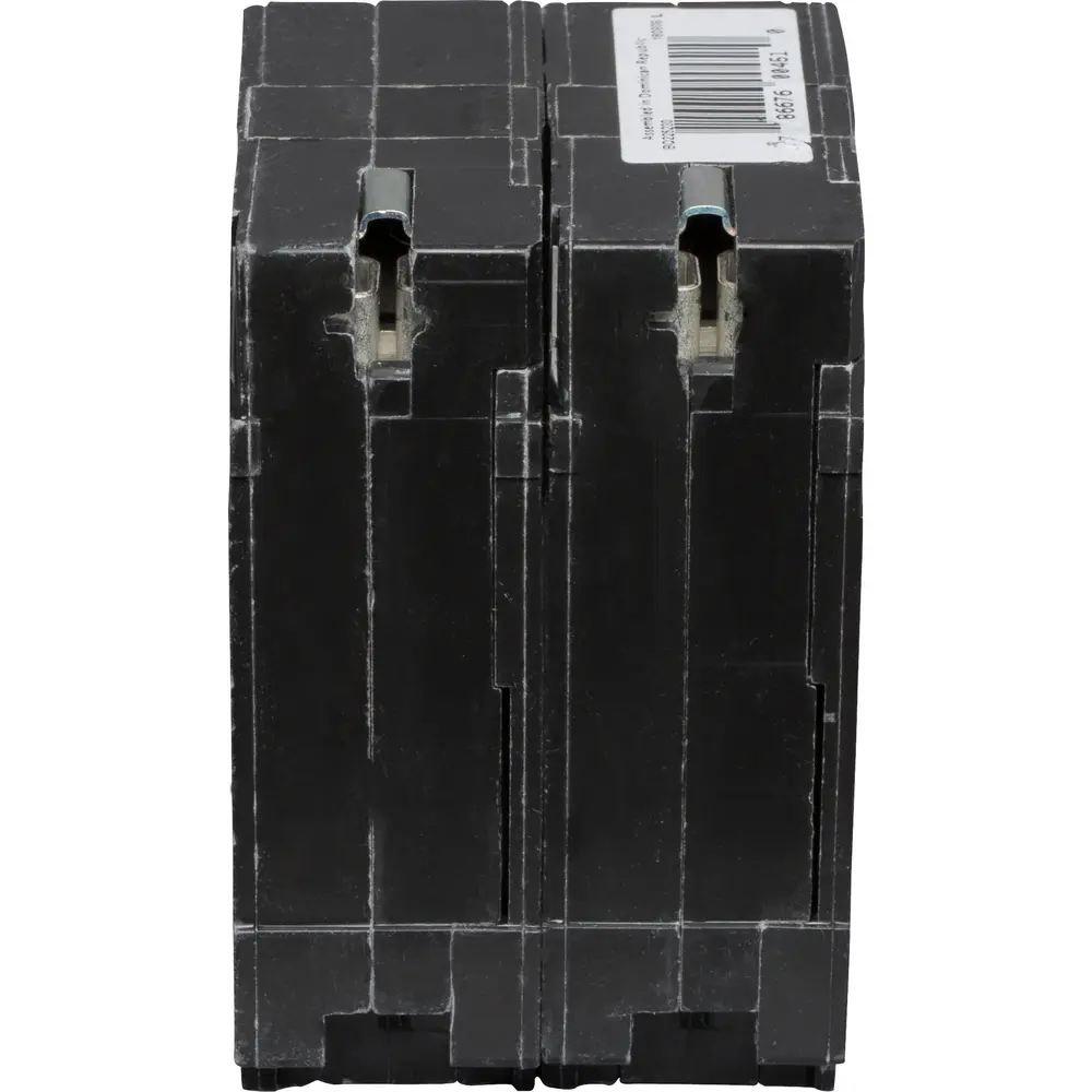 (1) 2P 25 A, (1) 2P 30 A, 120/240 VAC BQ Tandem Plug-In Circuit Breaker