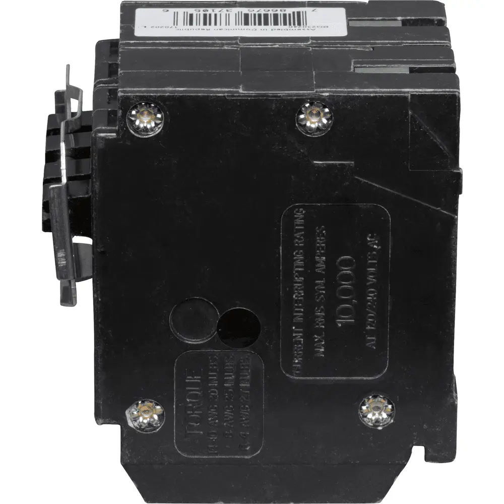 (1) 2P 30 A, (1) 2P 40 A, 120/240 VAC BQ Tandem Plug-In Circuit Breaker
