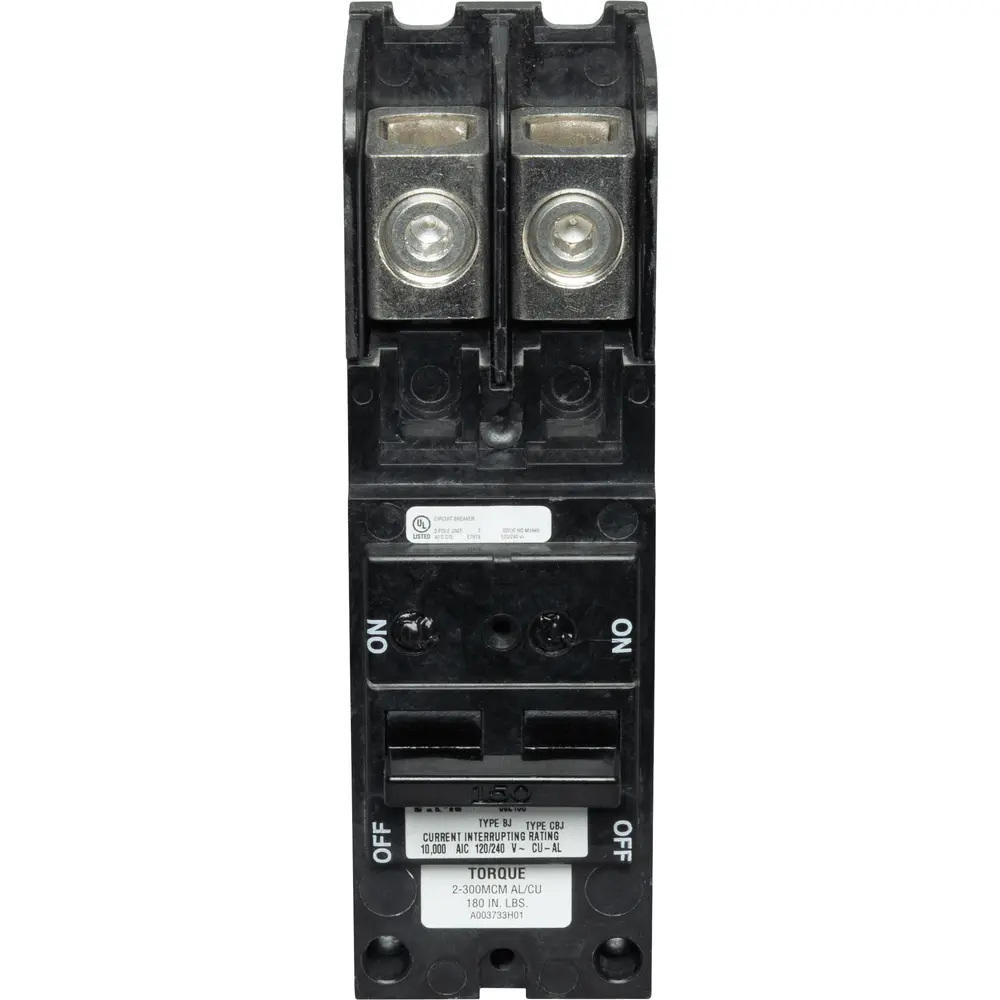 150 A 2-Pole 120/240 VAC BJ Plug-In Main Circuit Breaker