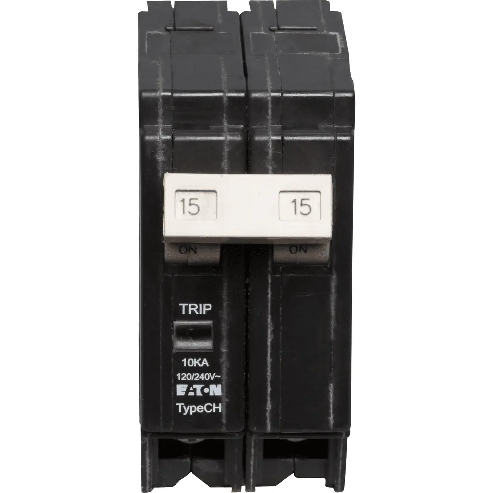 15 A 2-Pole 120/240 VAC CHF Plug-In Circuit Breaker