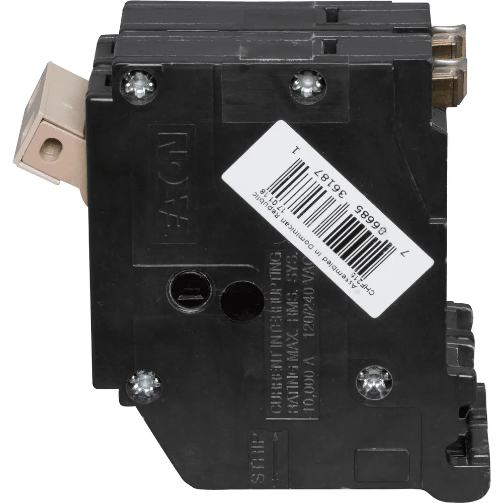 15 A 2-Pole 120/240 VAC CHF Plug-In Circuit Breaker