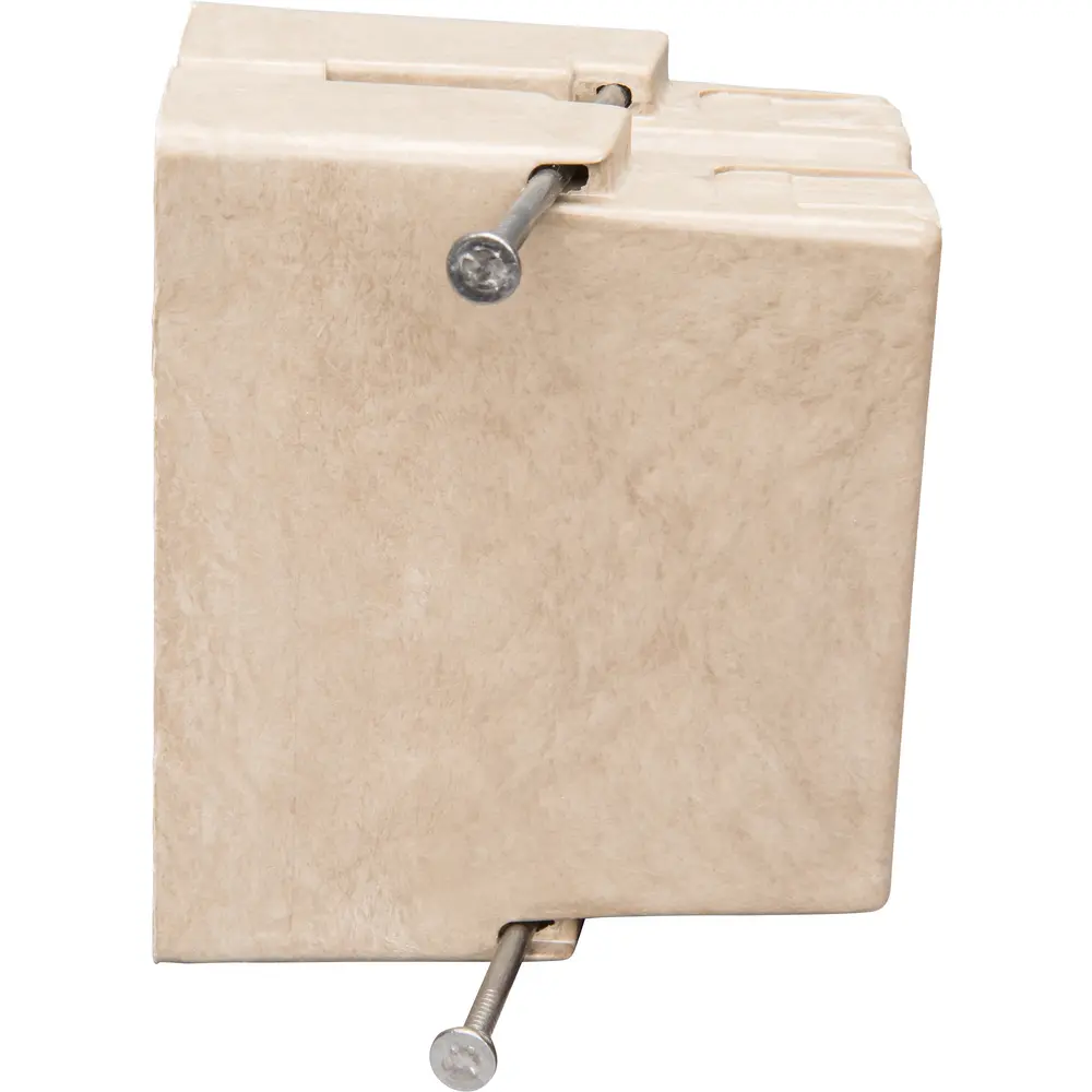 Single-Gang Electrical Box w/ Nails, 20.5 Cu. In., New Work, Off White 3 Single-Gang Electrical Box w/ Nails, 20.5 Cu. In., New Work, Off White