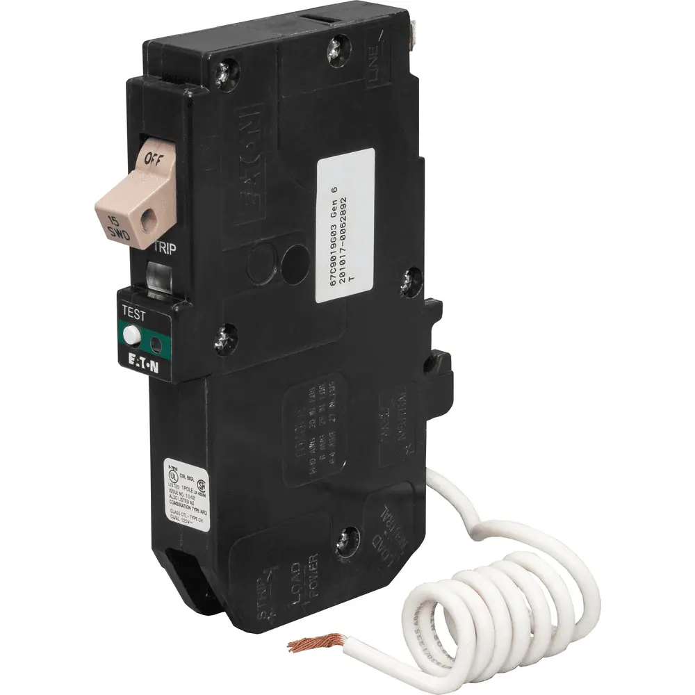 15 A Single-Pole 120 VAC CH Combination AFCI Plug-In Circuit Breaker 3 15 A Single-Pole 120 VAC CH Combination AFCI Plug-In Circuit Breaker