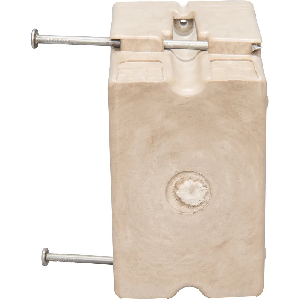 Single-Gang Electrical Box w/ Nails, 22.5 Cu. In., New Work, Off White 1 Single-Gang Electrical Box w/ Nails, 22.5 Cu. In., New Work, Off White