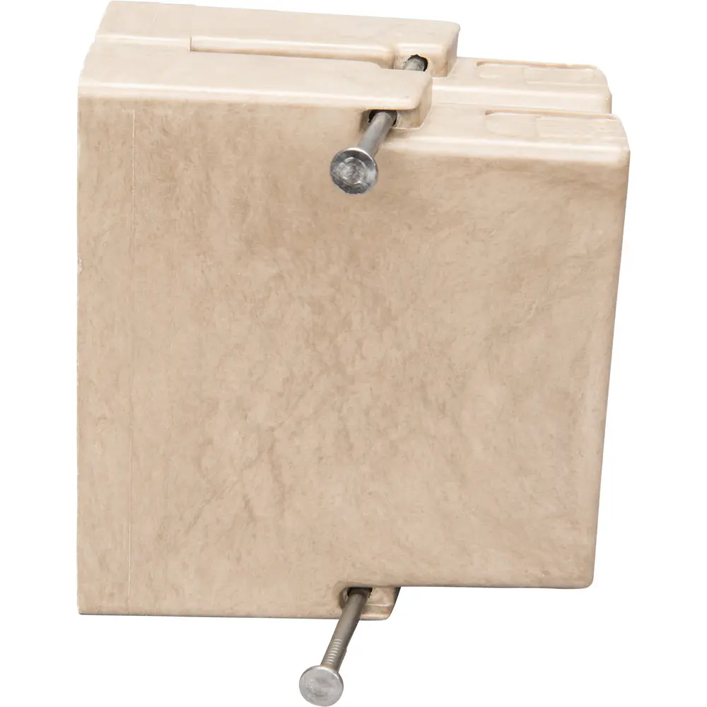 Single-Gang Electrical Box w/ Nails, 22.5 Cu. In., New Work, Off White 3 Single-Gang Electrical Box w/ Nails, 22.5 Cu. In., New Work, Off White