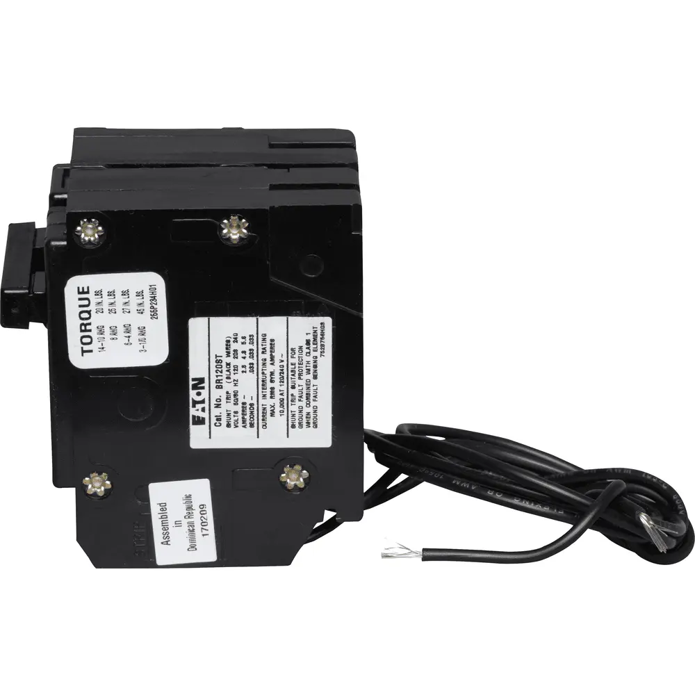 20 A Single-Pole 120/240 VAC BR Plug-In Circuit Breaker w/ Shunt Trip