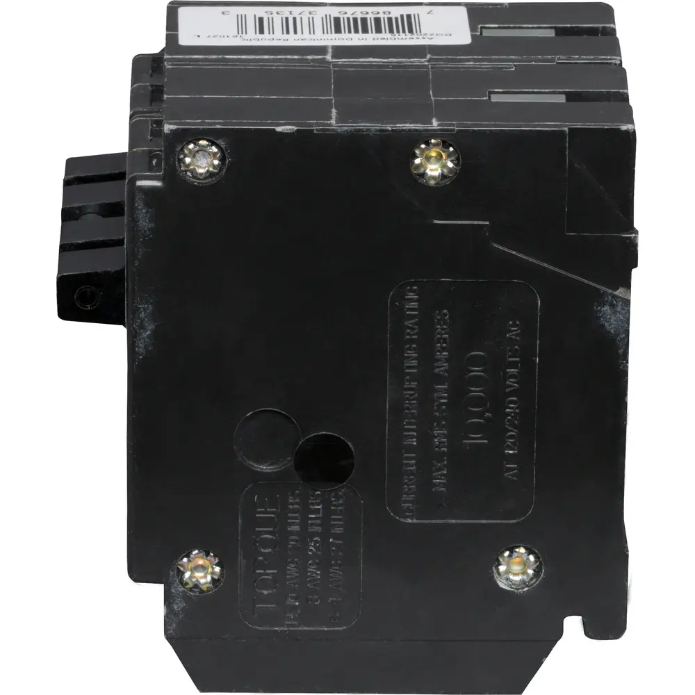 (2) 1P 15 A, (1) 2P 20A, 120/240 VAC BQ Tandem Plug-In Circuit Breaker