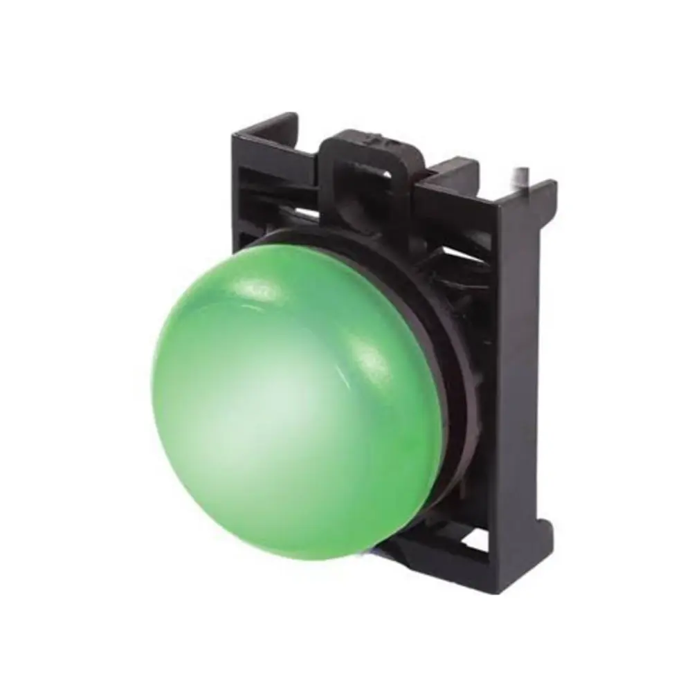 22.5mm M22 Modular Pushbutton, Indicating Light Operator, Illuminated, Green, NEMA 4X, 13