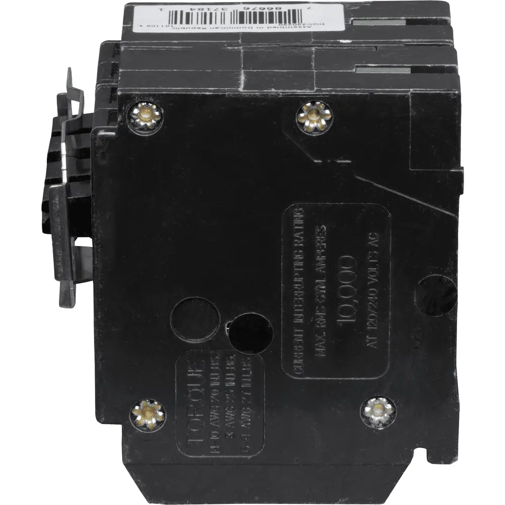 (2) 2P 20 A, 120/240 VAC BQC Tandem Plug-In Circuit Breaker