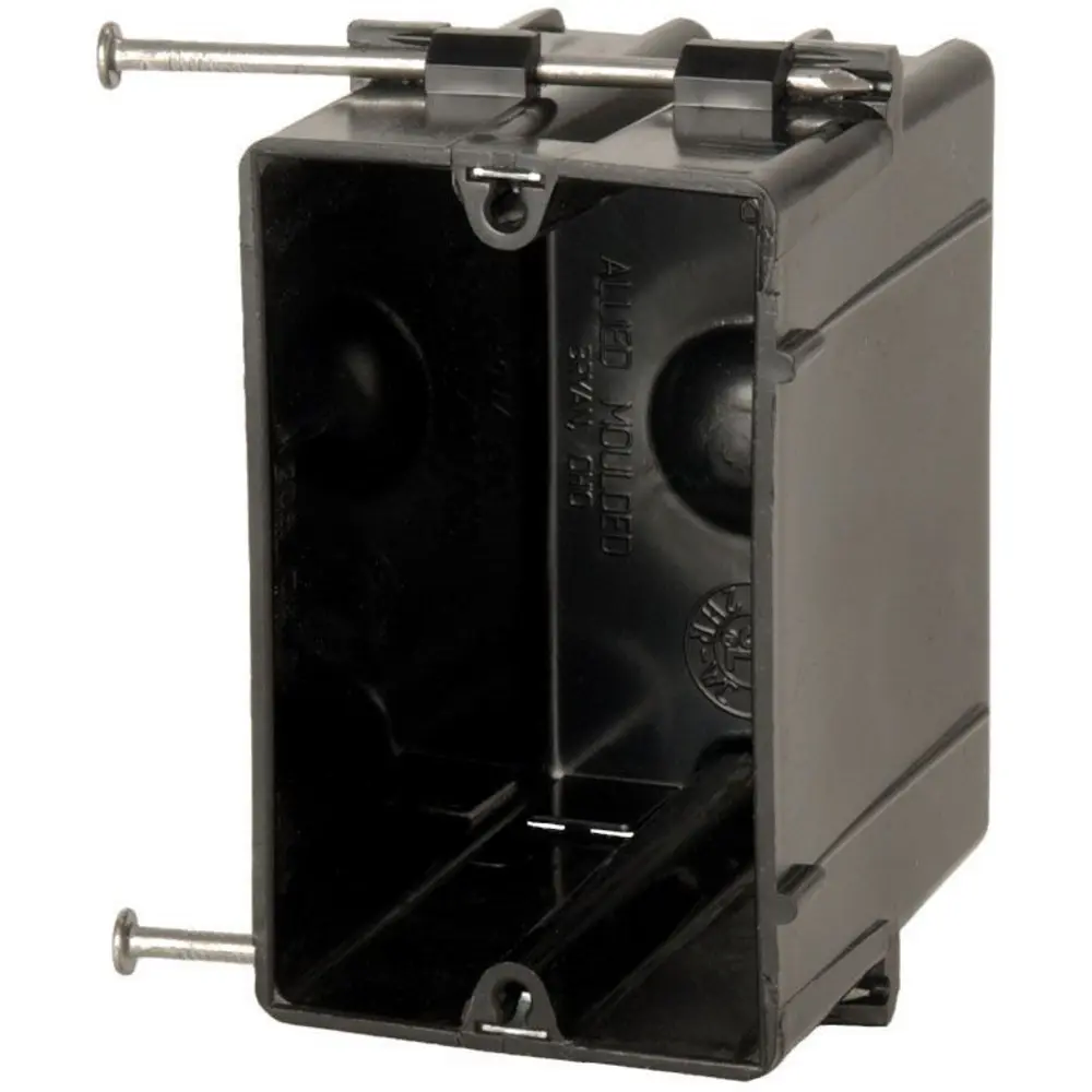 Single-Gang Quick Thread™ Electrical Box w/ Angled Nails, 20.5 Cu. In. 1 Single-Gang Quick Thread™ Electrical Box w/ Angled Nails, 20.5 Cu. In.